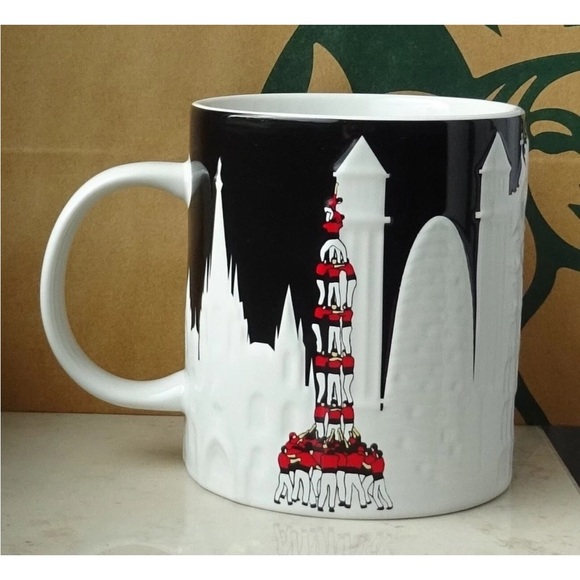Starbucks Barcelona Black and White Cityscape Mug - Picture 2 of 3